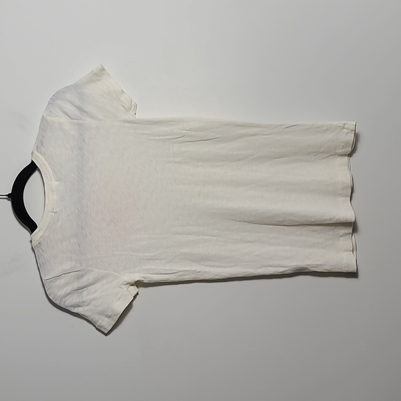 J. CREW Cream Tee with Orange Floral Embroidery Short Sleeve 100% Cotton Size XS - Picture 9 of 13